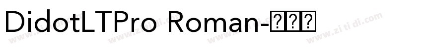 DidotLTPro Roman字体转换